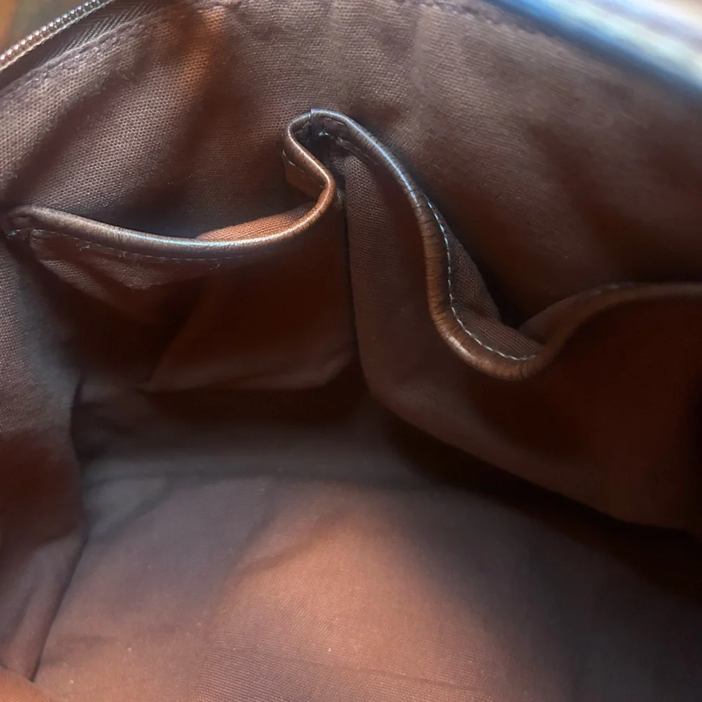 Fossil Neutral Tan and Brown Woven Handbag
